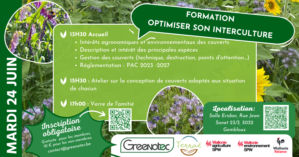 Formation couverts vegetaux f